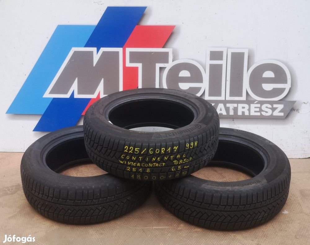 ÁR/DB! (3DB!) [GYÁRI HASZNÁLT] TÉLI GUMI - 225 / 60 R17 - 99H - CONT